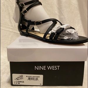 Nine West Sandal Black SZ 7.5
